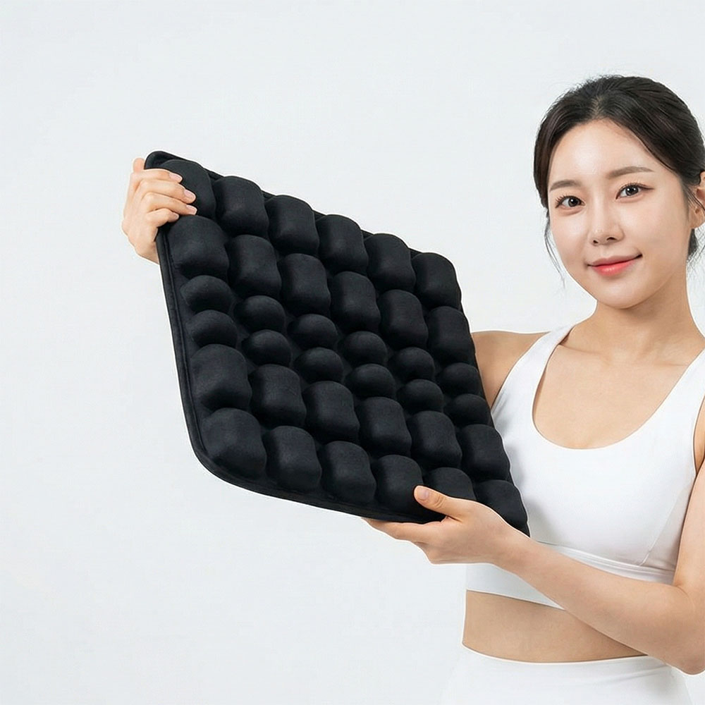 에어밸 무하중 관리 방석 사무실 수험생 휴대용 사각 에어 식탁 의자 방석 쿠션 - 상세 이미지 3
