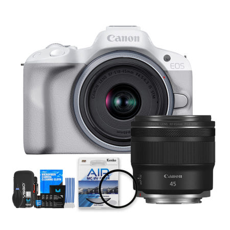 캐논 캐논 EOS R50 화이트 18-45+RF 45mm F1.2 STM 미러리스 더블렌즈패키지