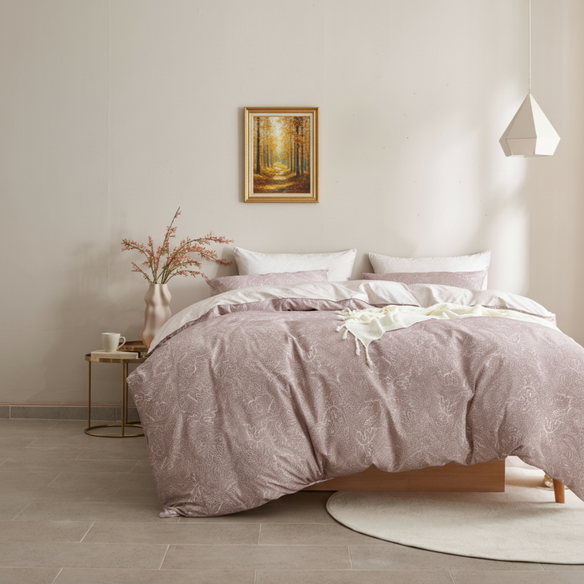 먼지 없는 알러지 케어 일체형 헝가리 구스 차렵이불 [겨울용]