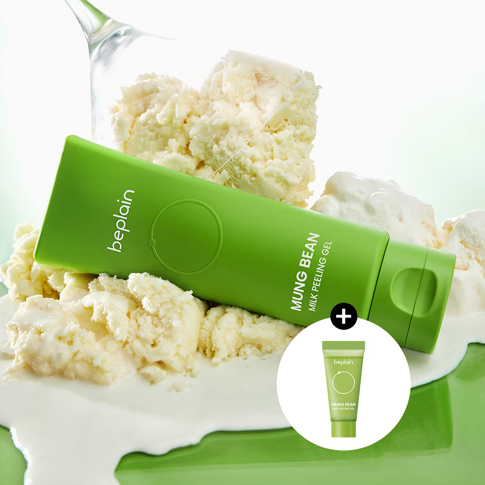 [+15ml증정] 비플레인 녹두 밀크 필링 젤 120ml, 1개 모공 각질제거 순한 피부결케어 제품 이미지