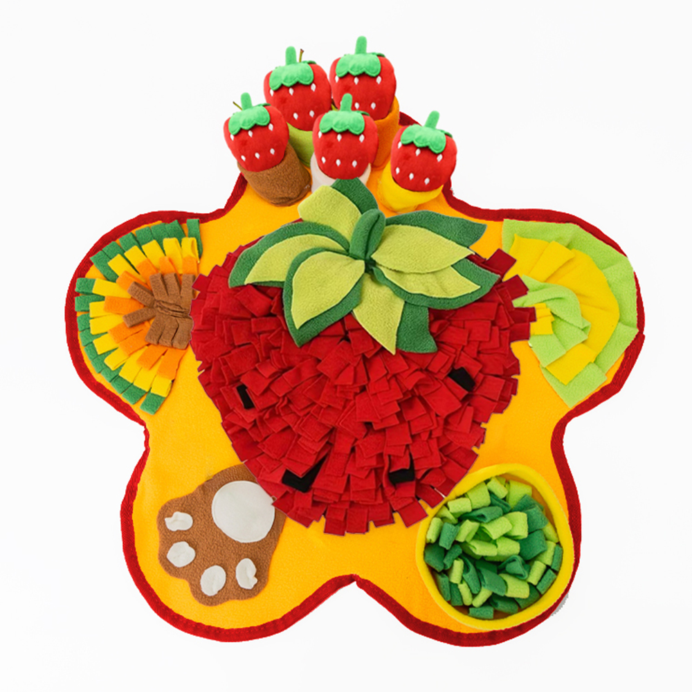 레토 강아지 노즈워크 장난감 플라워 소리나는 당근밭 담요매트