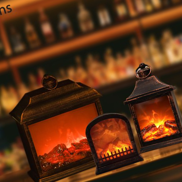 불멍 벽난로 모닥불 무드등 조명 램프 (대형)