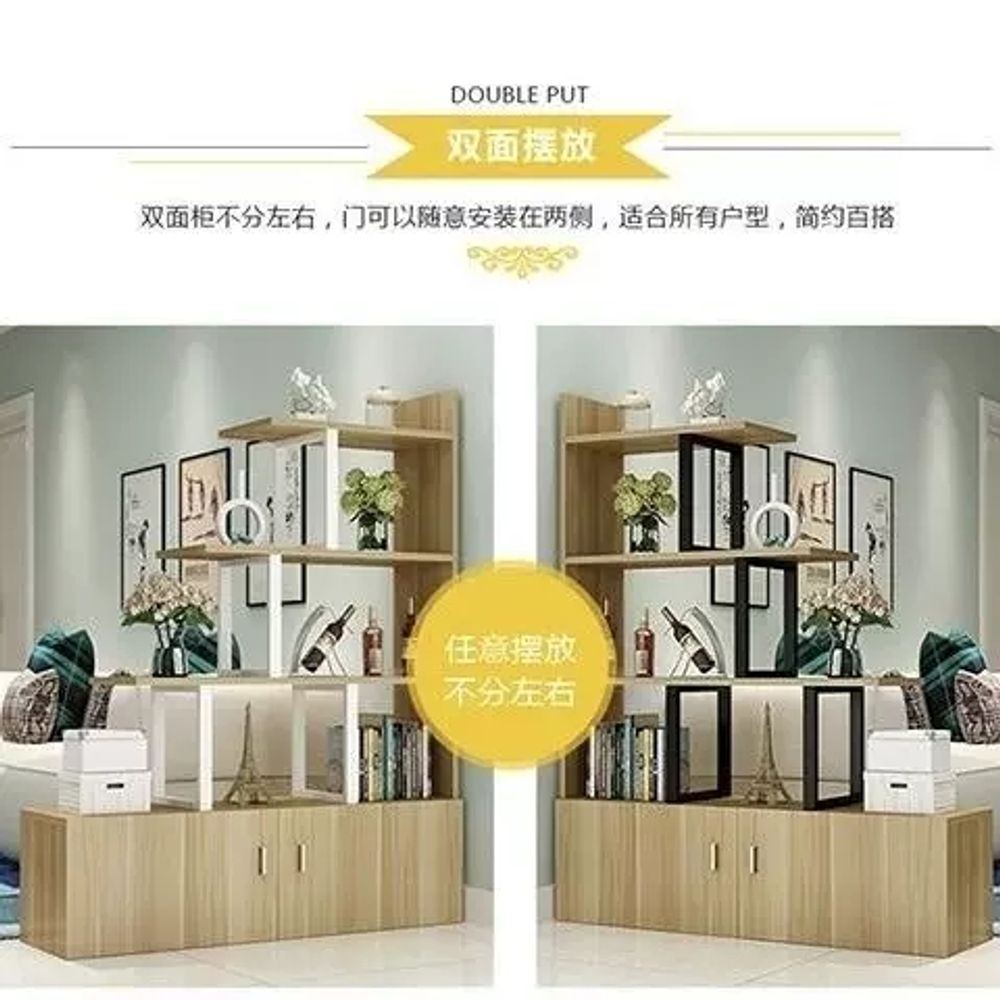 리멤버셀 선반 공간분리수납장 서재 모듈 도서관 카페 상 A. 80x30x130칠판  검정색 - 상세 이미지 3