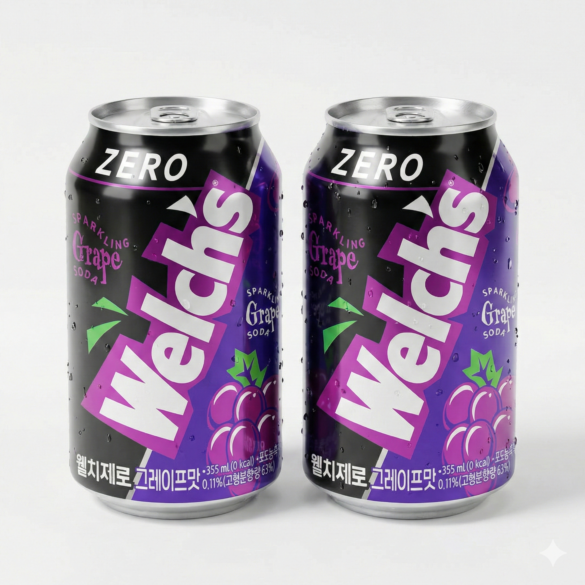 농심 웰치스 포도 딸기 오렌지 청포도 세트 355ml x 24개 이미지 6