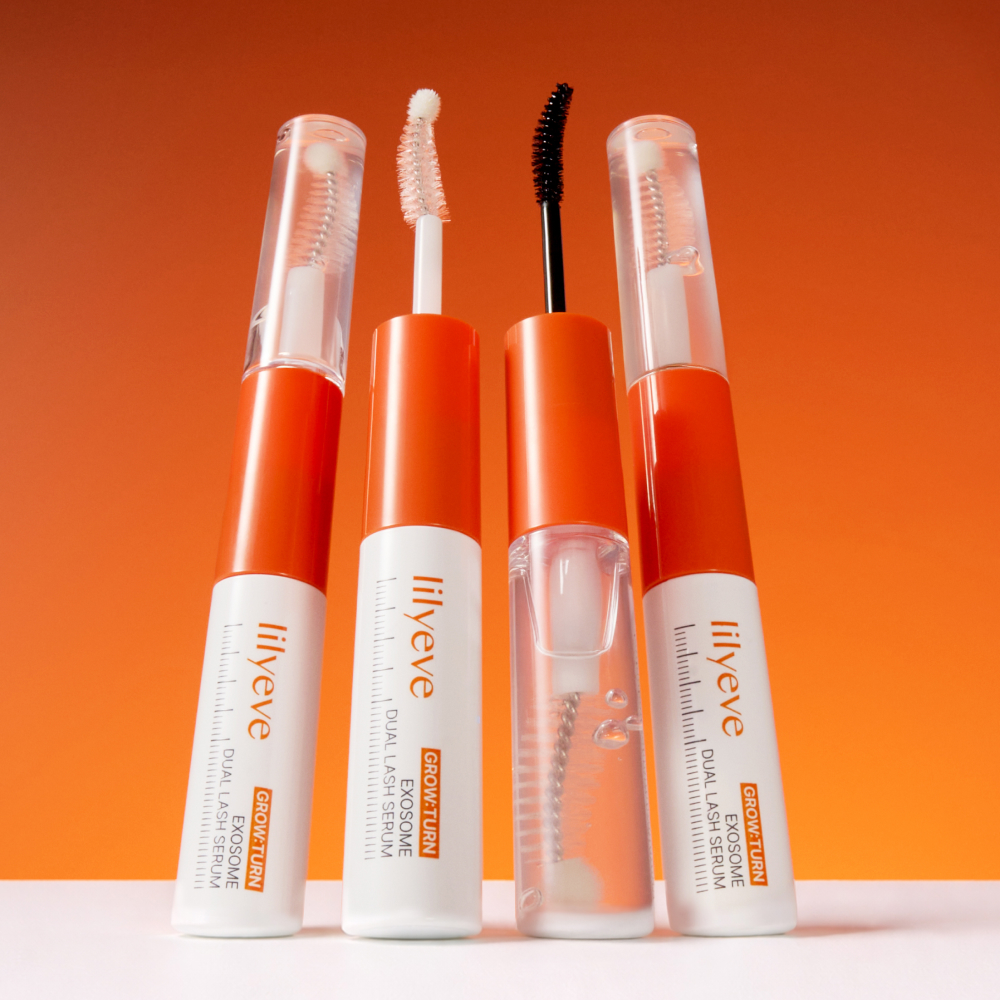 릴리이브 그로우턴 엑소좀 듀얼 래쉬 듀얼세럼 8ml 1개 속눈썹 연장 영양제 블랙 투명 마스카라 - 상세 이미지 2