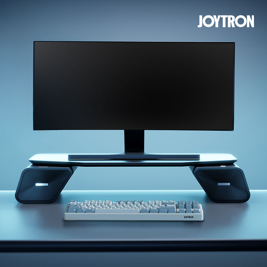 조이트론 컴퓨터 스피커 PC 게이밍 사운드바 모베이스 모니터받침대 블루투스 겸용 - 상품 이미지