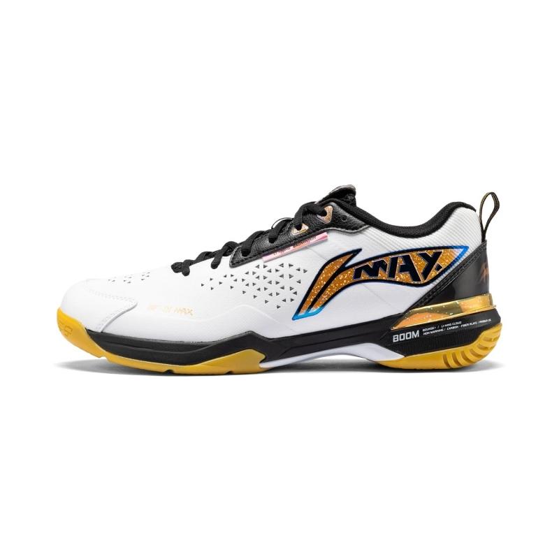 Li-ning MAX 에디션 화이트블랙 초경량 탁구화 선수용 - 상품 이미지