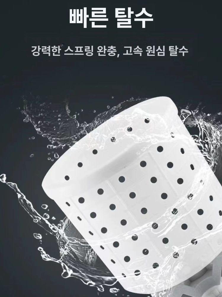 휴대용 원룸용 무동력 수건 양말 기숙사용 캠핑용 행주 라이트블루 중용량 - 상세 이미지 4