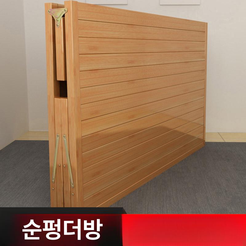 야외 평상 대나무 마루 침대 접이식 프레임 테이블 이동식 실내 테라스 두꺼운갈색 간이 - 상세 이미지 3