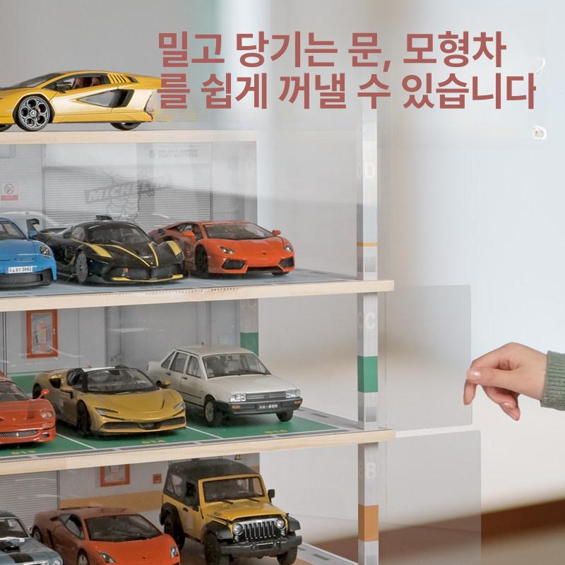 미니카 정리대 장식장 진열대 진열장 선반 미포함 정리 초장형 20대 조명및먼지덮개포함 - 상세 이미지 4