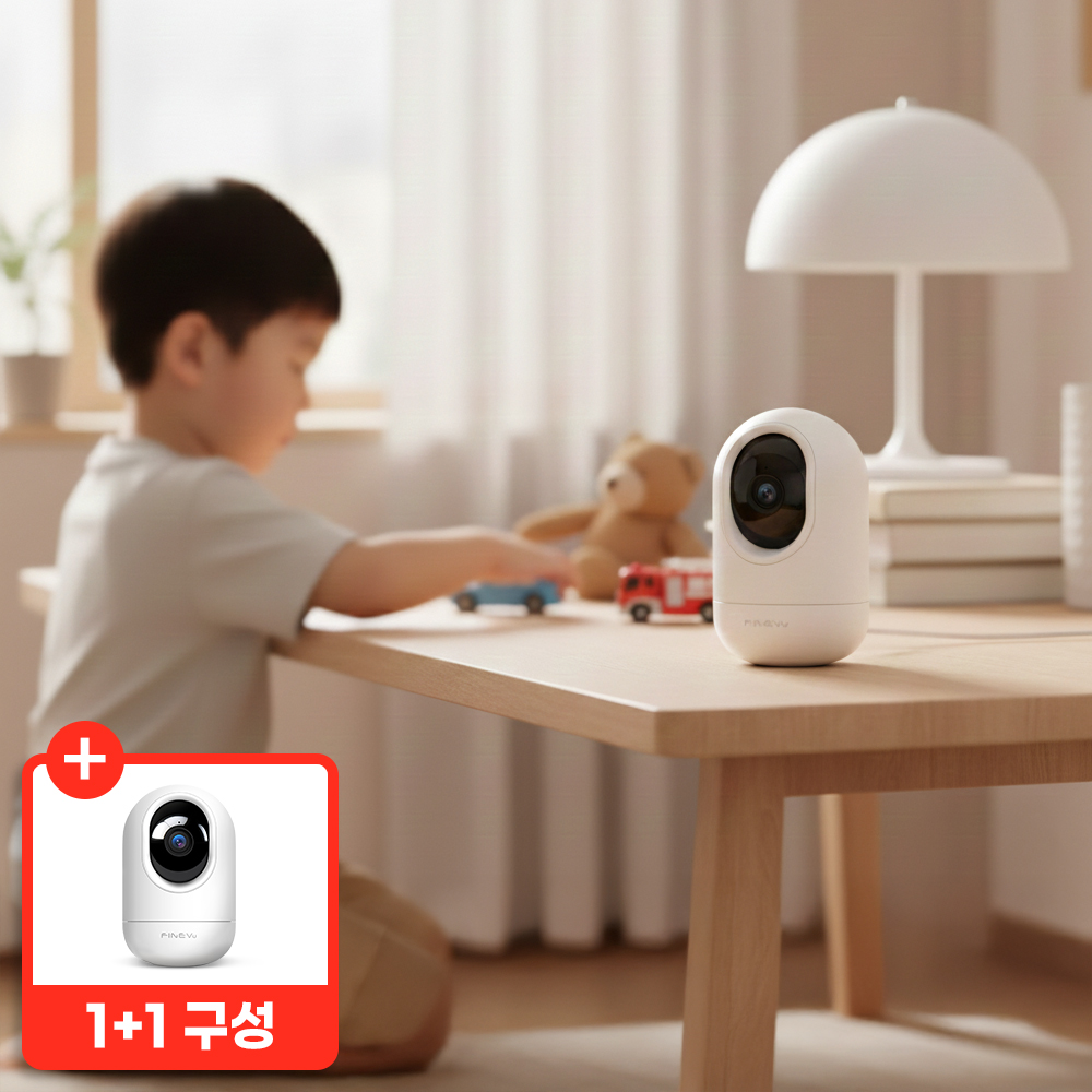 [BIG특가][1+1]파인뷰 K11 1+1 베이비캠 홈캠 800만 화소 4K UHD 홈CCTV 이미지 2