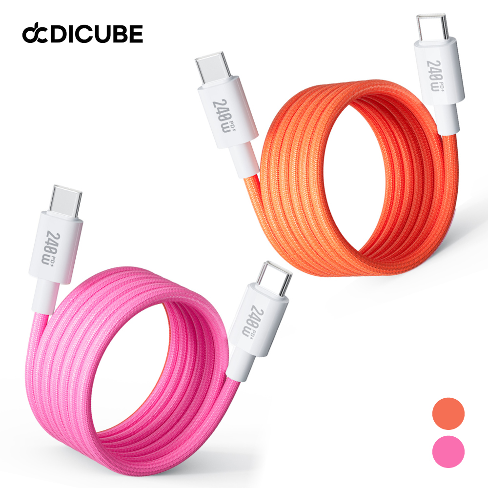 디큐브 240W PD3.1 C to C 초고속 충전 케이블 아이폰 갤럭시 노트북 호환 마그네틱 LED 4in1 이미지 6