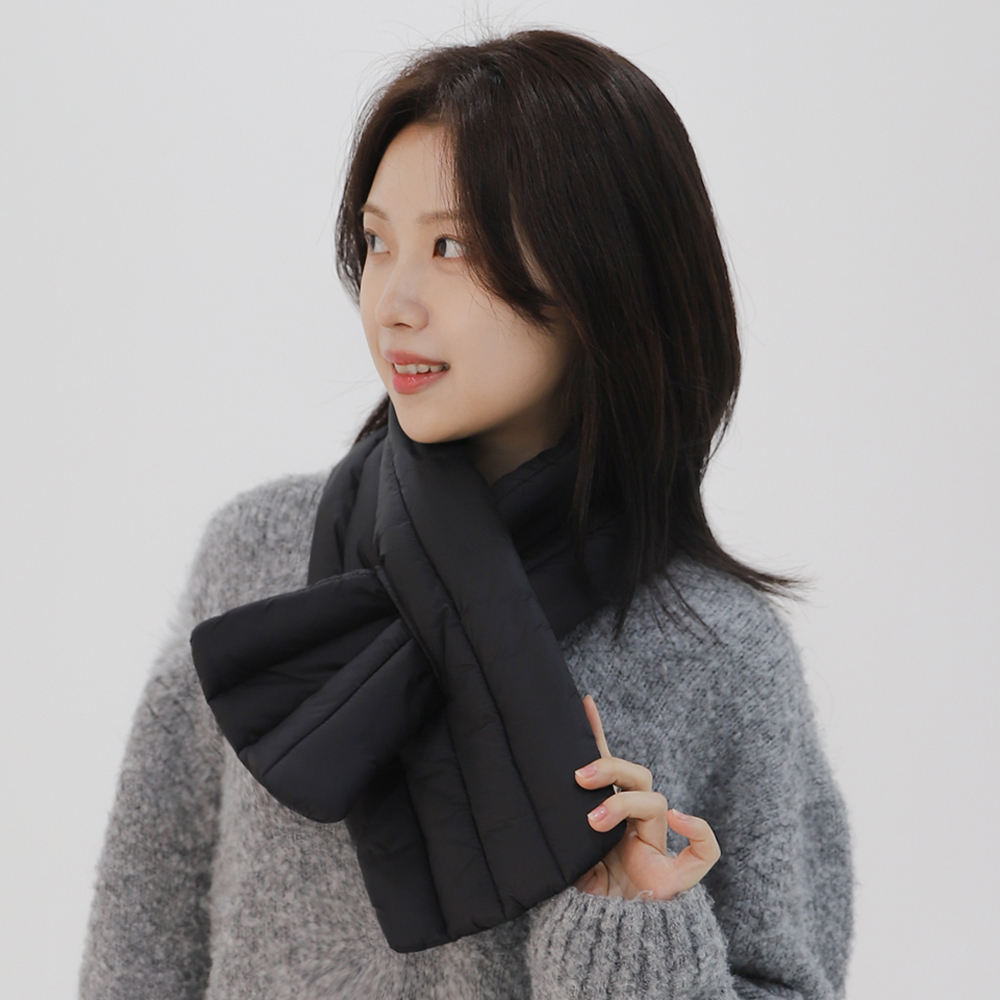 카르닉 패딩 머플러 목도리 겨울 방한 남자 여자 숏 짧은 PS01 - 상품 이미지