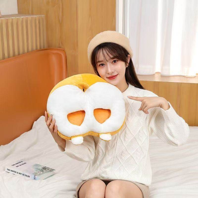 USB 발열쿠션 발난로 부드러운 극세사 소재 따뜻한 온열 발쿠션 usb 핫팩 난방 - 상품 이미지