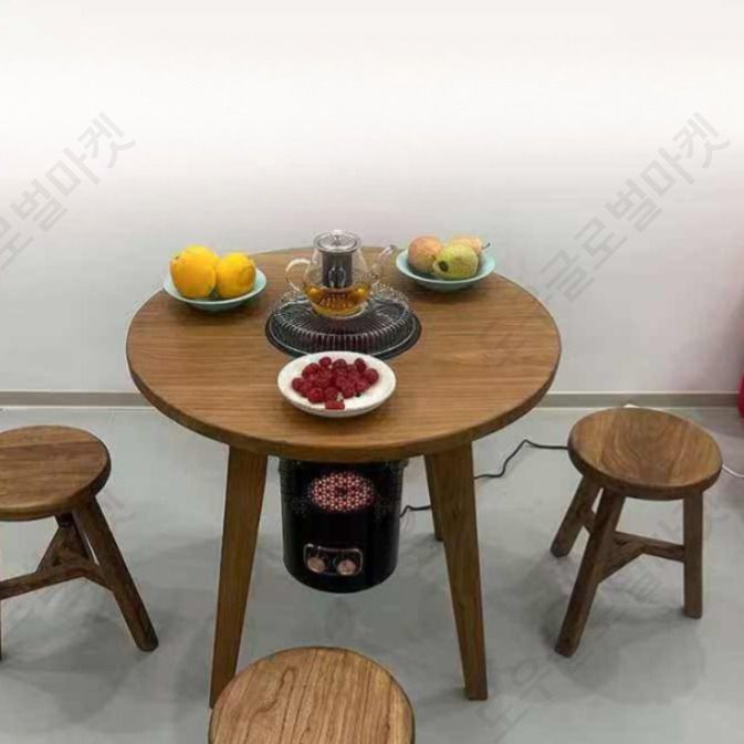 베란다포차 테이블 화로 캠핑 집에서숯불 화로대 접이식 - 상품 이미지