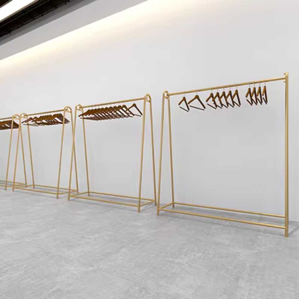 웨딩드레스 행거 골드 옷걸이 스탠딩 롱드레스 한복 100x180cm 이미지 6