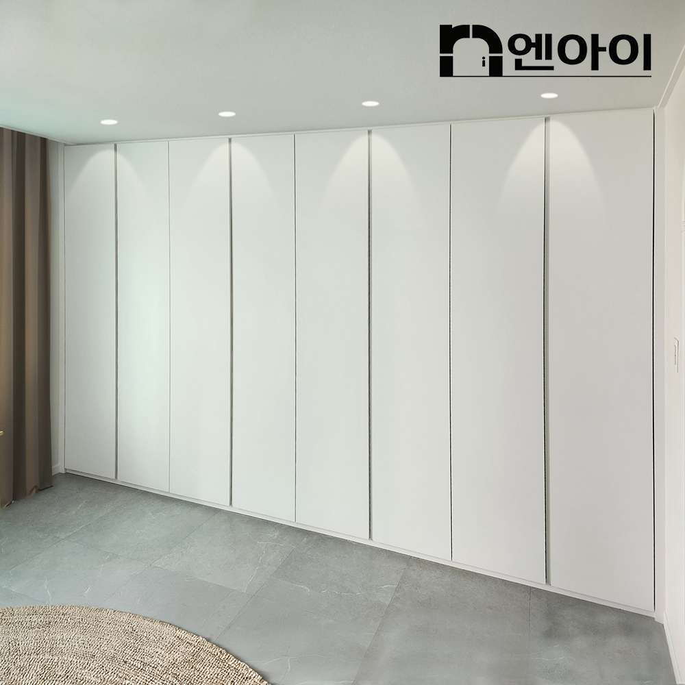 엔아이 E0 타이디 무몰딩 붙박이장 매립손잡이 맞춤 안방 작은방 30cm
