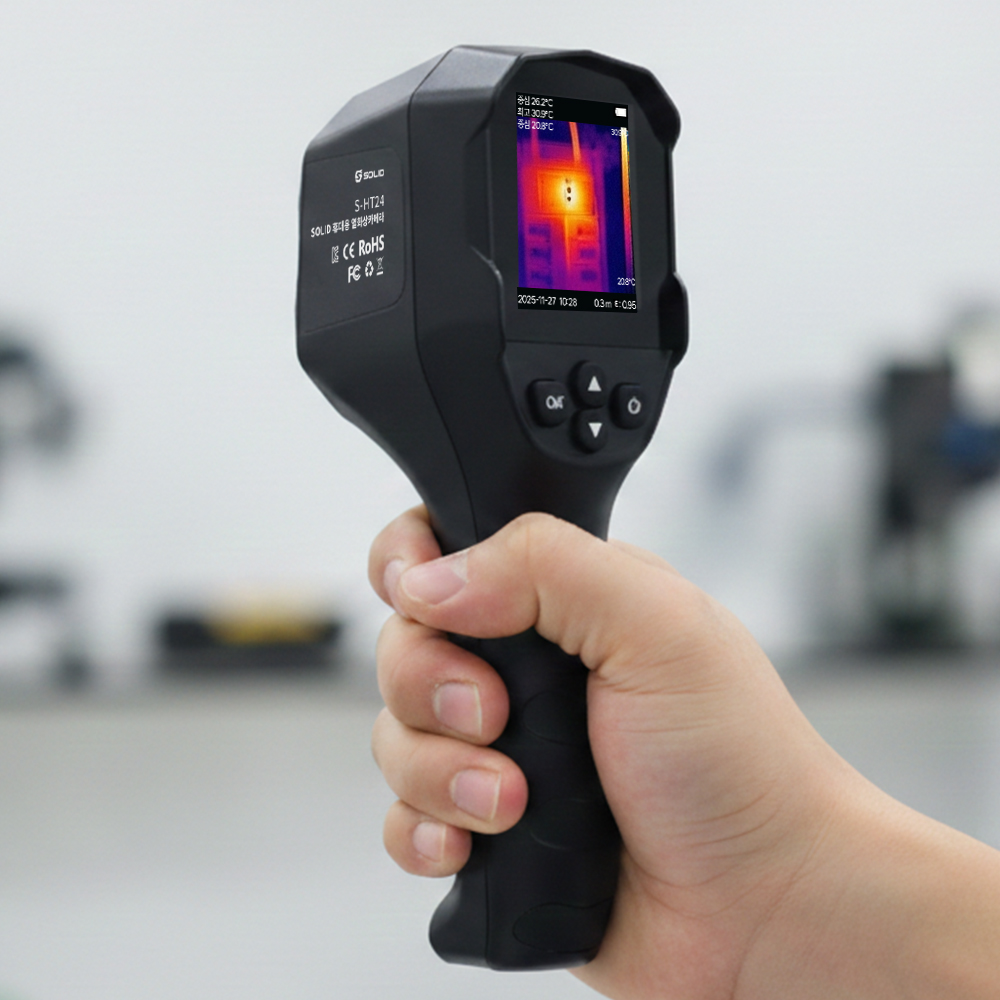 솔리드 휴대용 열화상카메라 열상 누수탐지기 산업용 S-HT24 제품 이미지