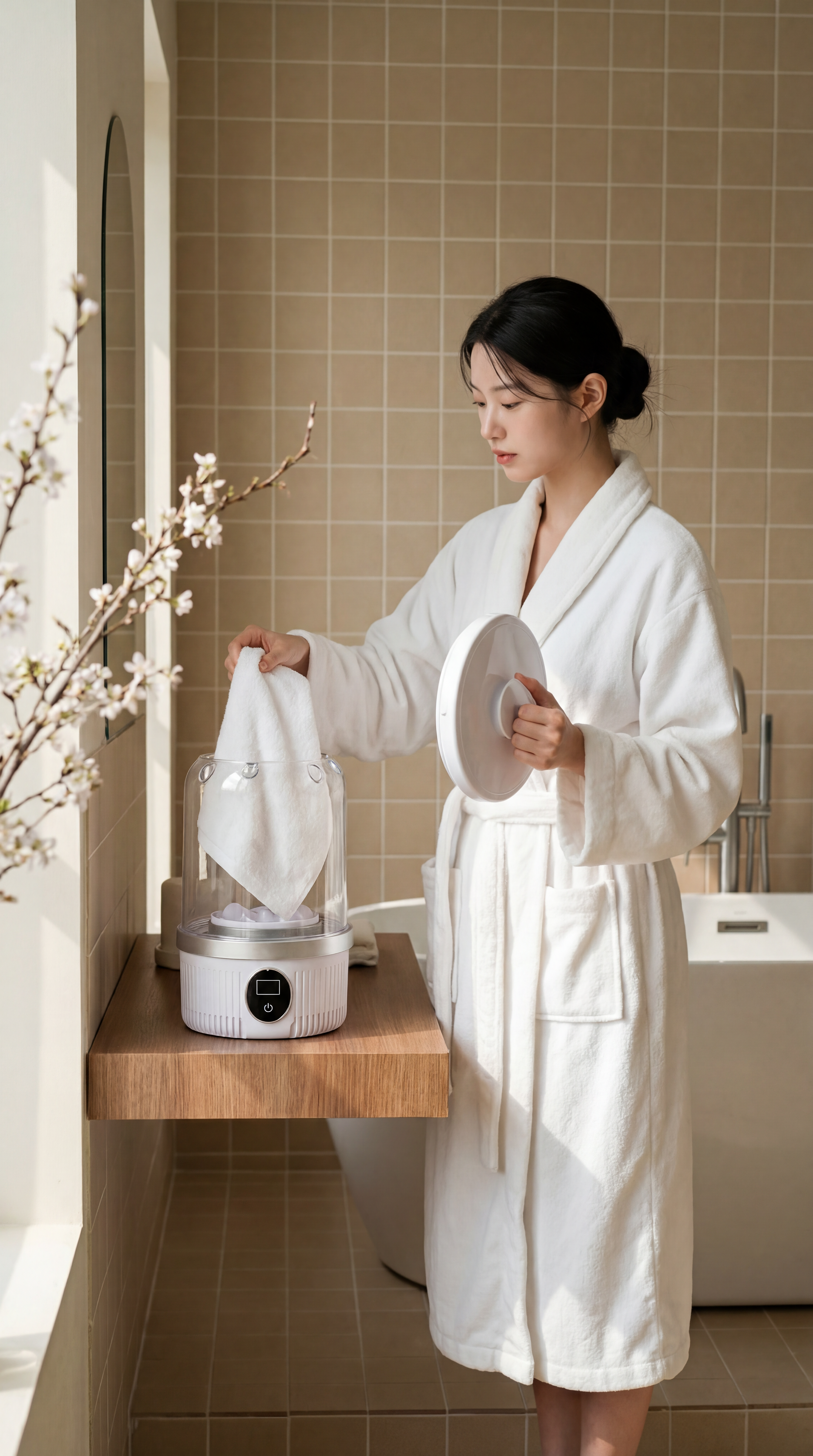 오파오 휴대용 미니세탁기 무선 속옷 아기옷 양말 행주 손바닥 여성용 양말용 발냄새세탁기 이미지 4