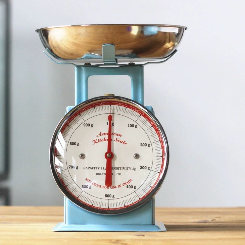 레트로 저울 베이킹 카페 소품 가정용 빈티지 베이커리 옐로우 500g 높이 16cm - 상세 이미지 5