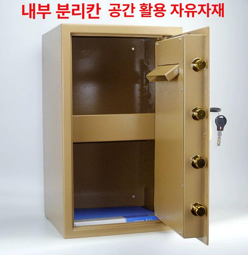 지폐 투입금고 미니 비밀 사무실 투입함 상단 보관함 럭셔리 골드 도어 투입 50cm - 상세 이미지 3