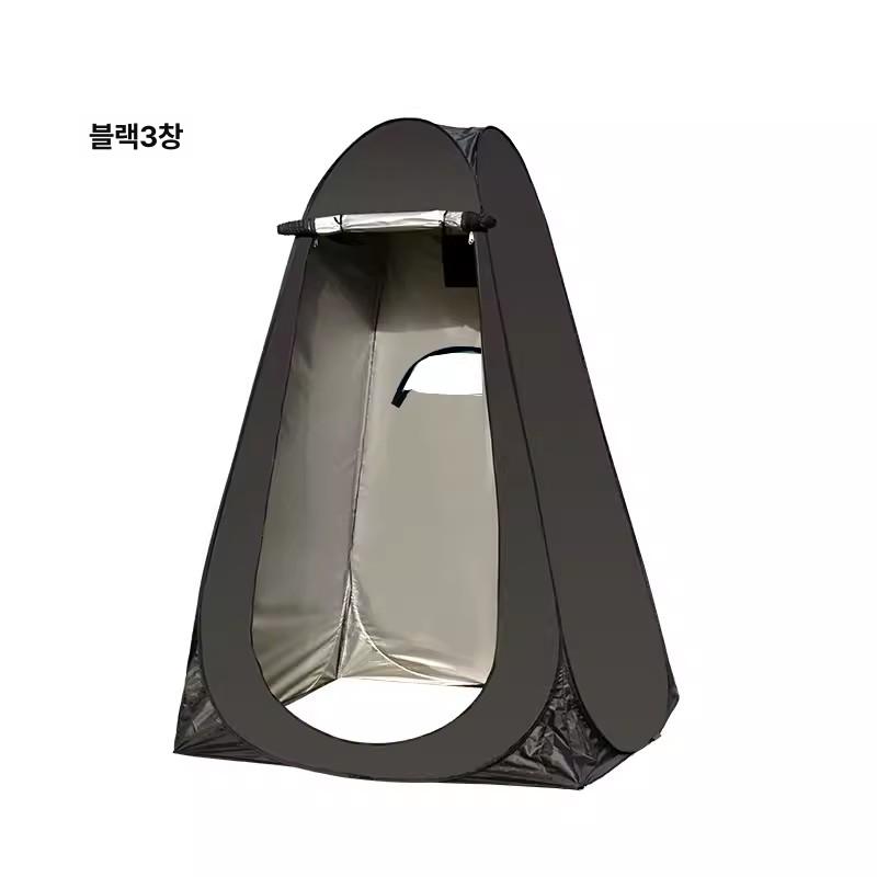 낚시 방우텐트 초경량 낚시텐트 방수 좌대 낚시용 갯바위 1인용2창 실버 120 120x190 A - 상품 이미지