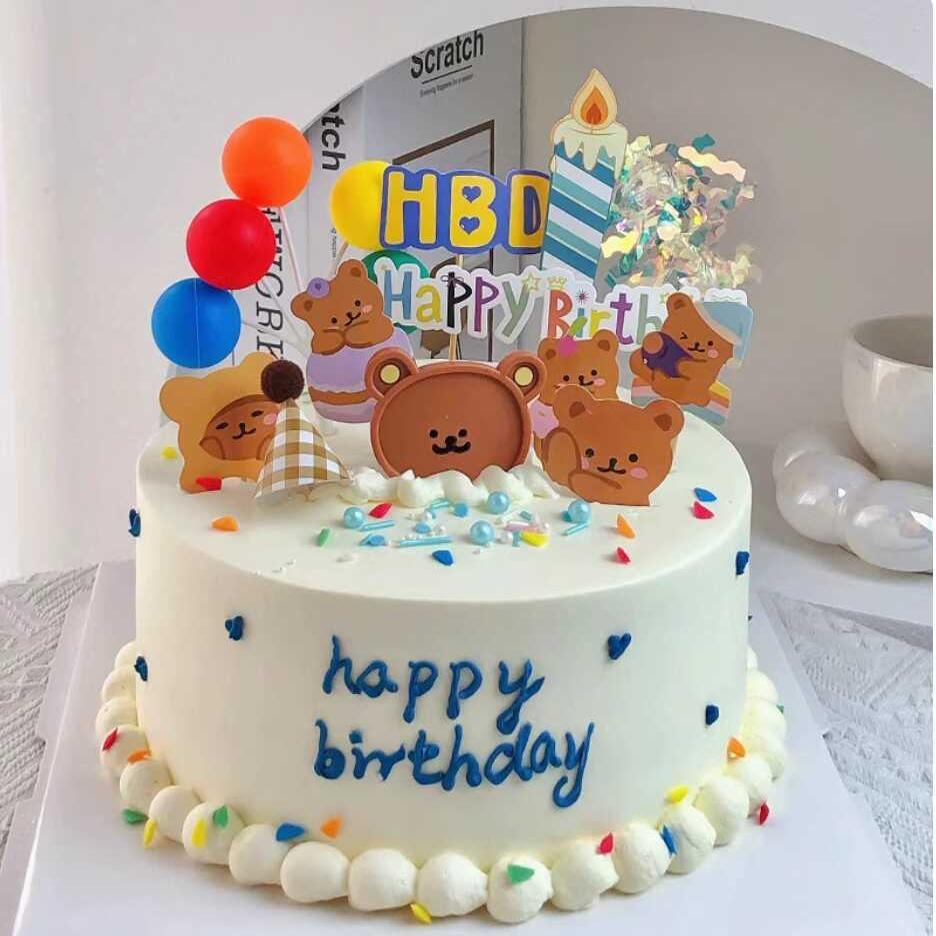 모형 케이크 돌상 촬영소품 생일 셀프 촬영 인테리어 6인치 - 상품 이미지