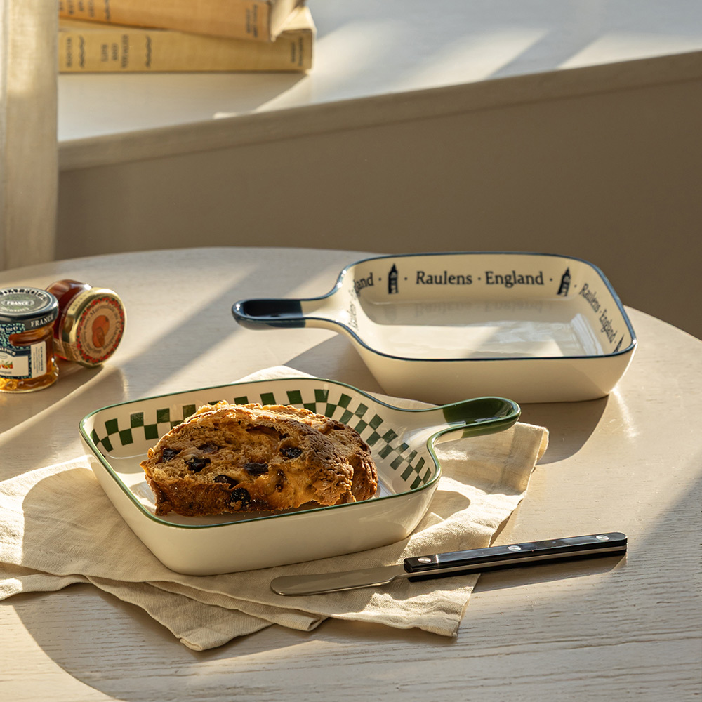 1+1 로렌스 런던 사각 핸들 앞접시 세트 제품 이미지