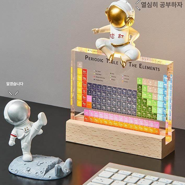 실물 주기율표 사이언 아크릴 장식용 원소기호 선물 화학 교구 모형 물리 고투명 - 상세 이미지 2
