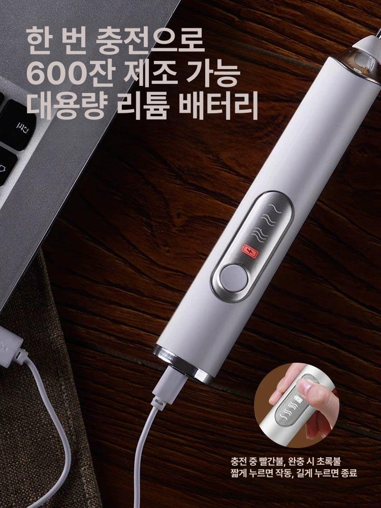 전동 거품기 교환형 헤드 핸드휘핑기 제빵용 생크림 계란 화이트+보관 스탠드 B - 상세 이미지 5