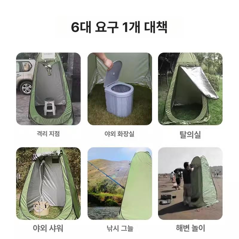 낚시 방우텐트 초경량 낚시텐트 방수 좌대 낚시용 갯바위 1인용2창 실버 120 120x190 A - 상세 이미지 4