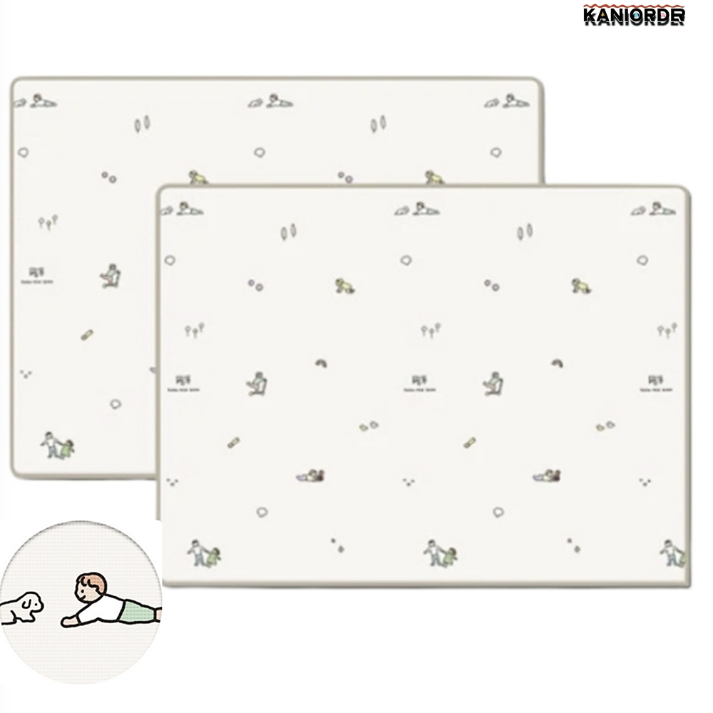 유아 놀이방 매트 2개 두꺼운 바닥 쿠션 어린이집 미끄럼방지 러그 1.6cm - 상품 이미지