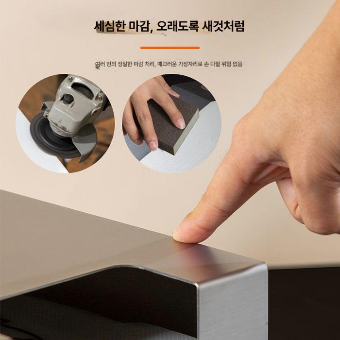 비닐 보관함 비닐봉투 보관 다용도 수납 픽업 포장 음료 스테인리스스틸 B - 상세 이미지 3