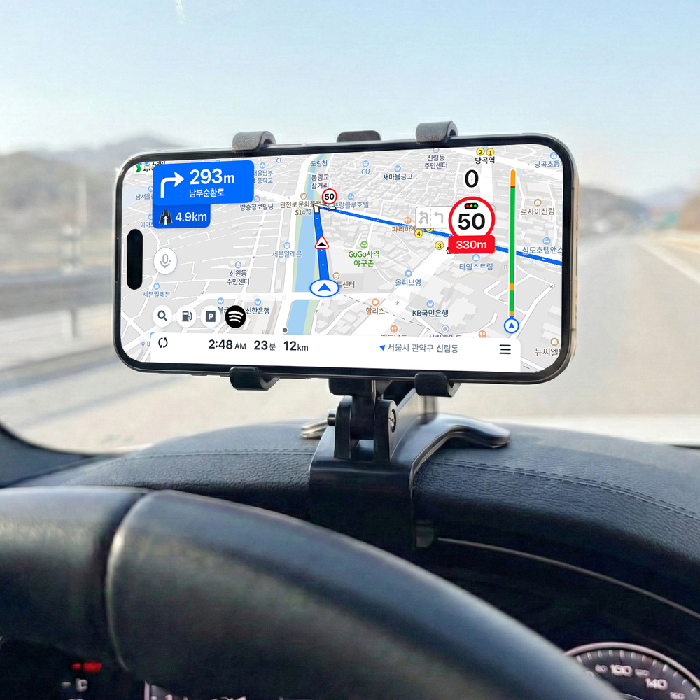 세이보링 차량용 핸드폰 거치대 계기판 대쉬보드 집게식 거치대 제품 이미지