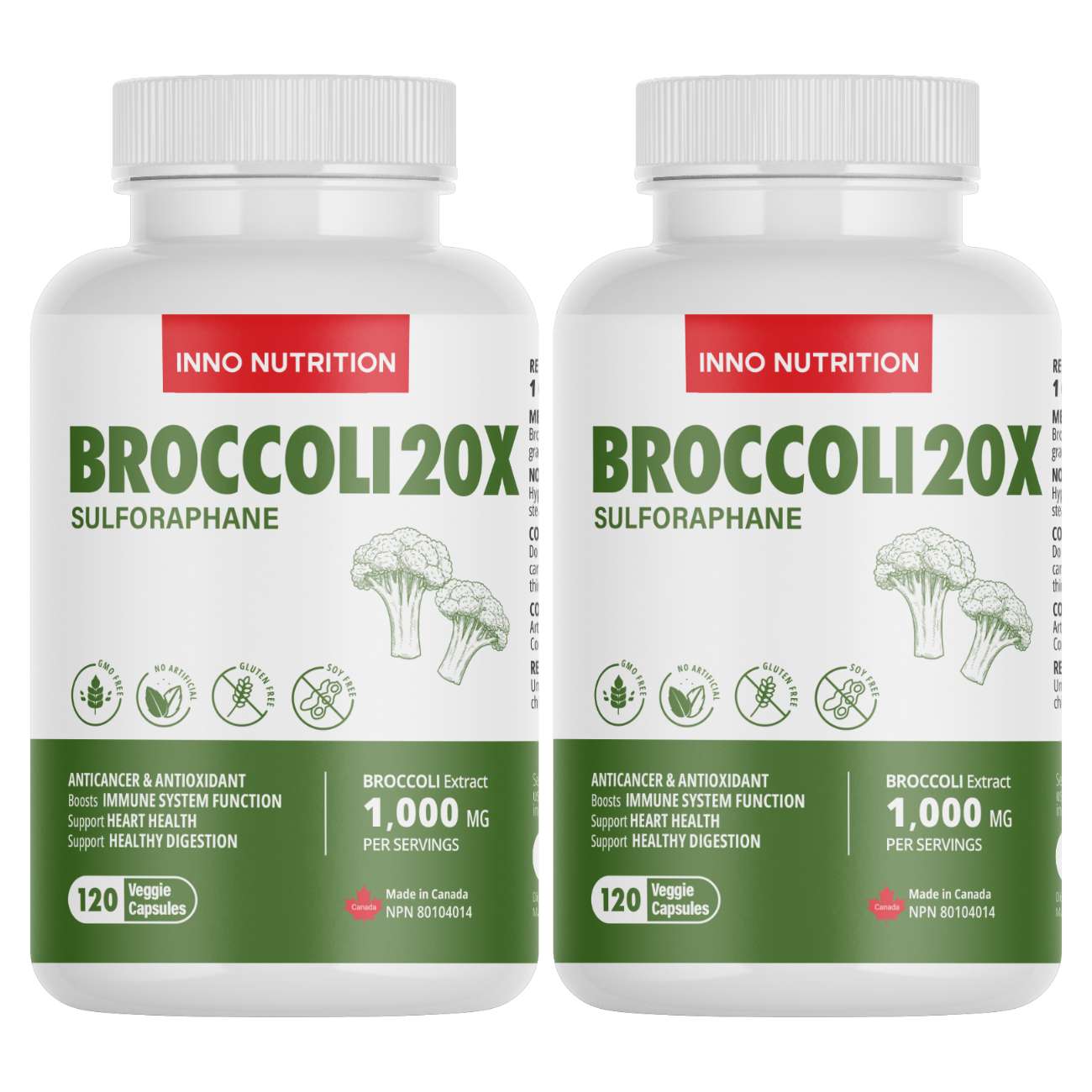 브로콜리 추출물 10000mg 20배농축 120캡슐 2병 설포라판 제품 이미지