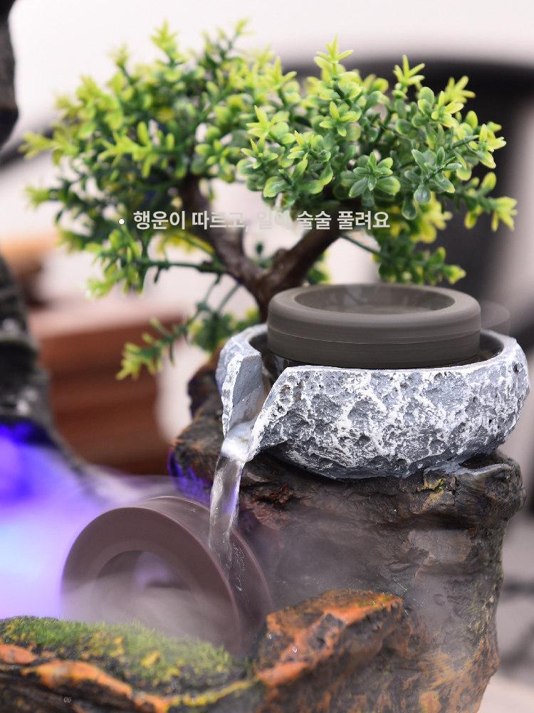 실내 분수대 사무실용 분수 집들이 실내분수 사무실분수 산명수수 중형 35 x 19x35 - 상세 이미지 5