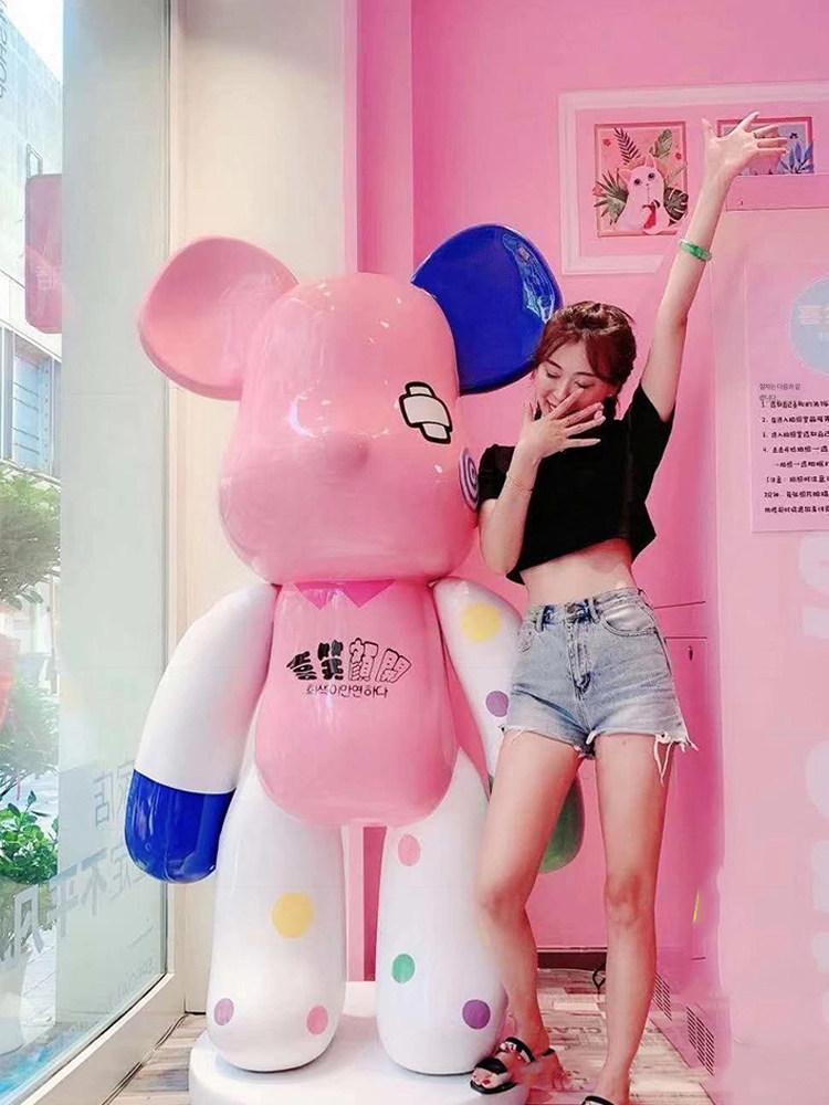 포토존 조형물 카페 대형 소품 조각상 펜션 피규어 블랙 앤 화이트 1.65m 앤 화이트 - 상세 이미지 4