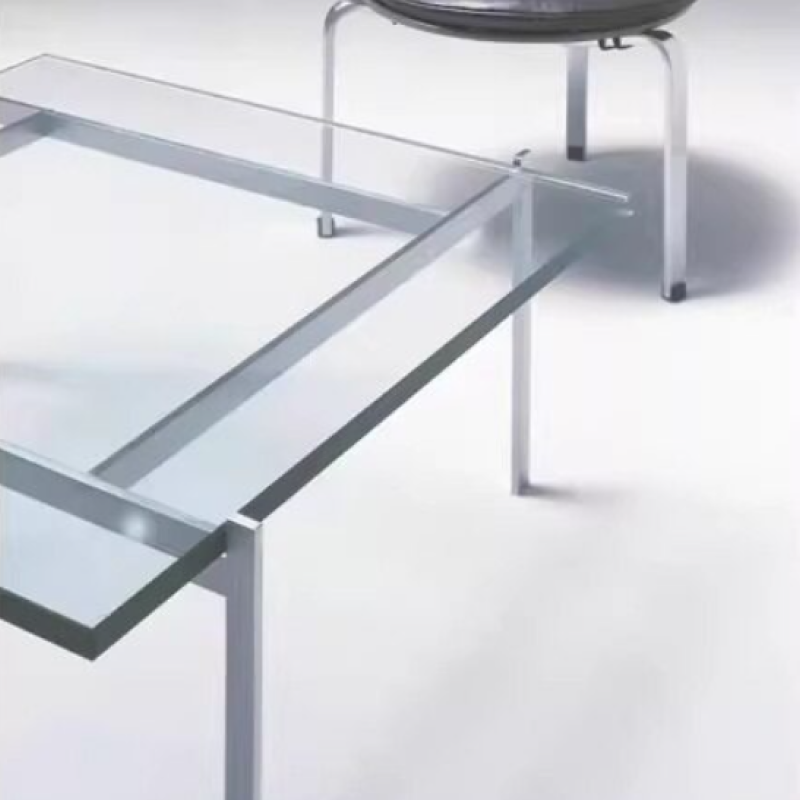 루시드 강화유리 거실 사각 테이블 Lucid Table 70cm