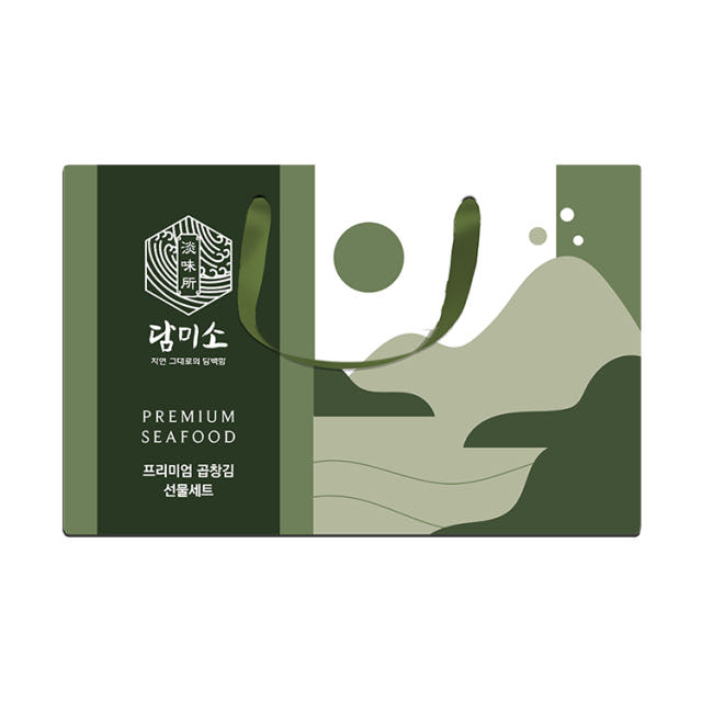 담미소 재래 미니김 절단김 선물세트 / 한입크기로 자른 전남 무안 도리포 지주식 곱창김
