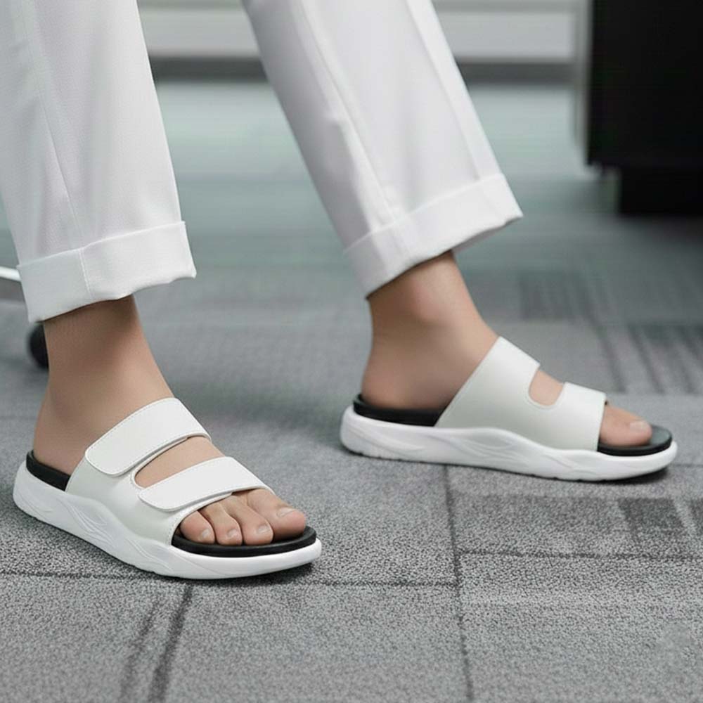 푹신한 기능성 빅사이즈 병원 키높이 근무화 벨크로 간호화 슬리퍼 이미지 7