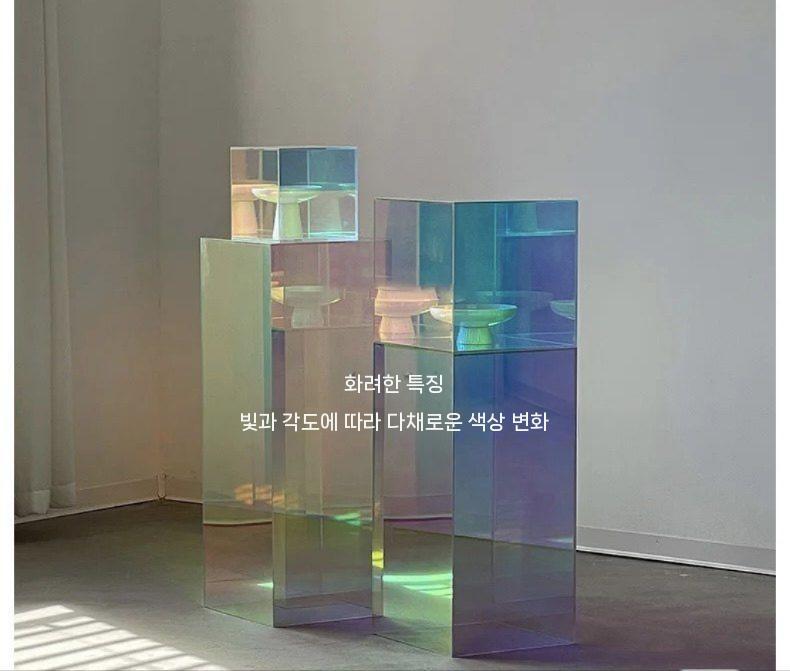 아크릴 디스플레이박스 오로라 진열대 전시다이 받침대 투명 - 상세 이미지 2