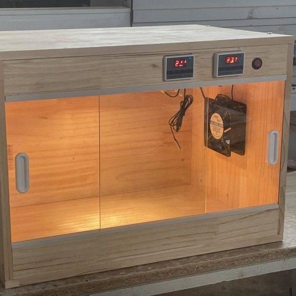 육지거북이 달팽이 은신처 집 하우스 원목 사육장 온실 120 x 40x43 서랍 없음 - 상세 이미지 3