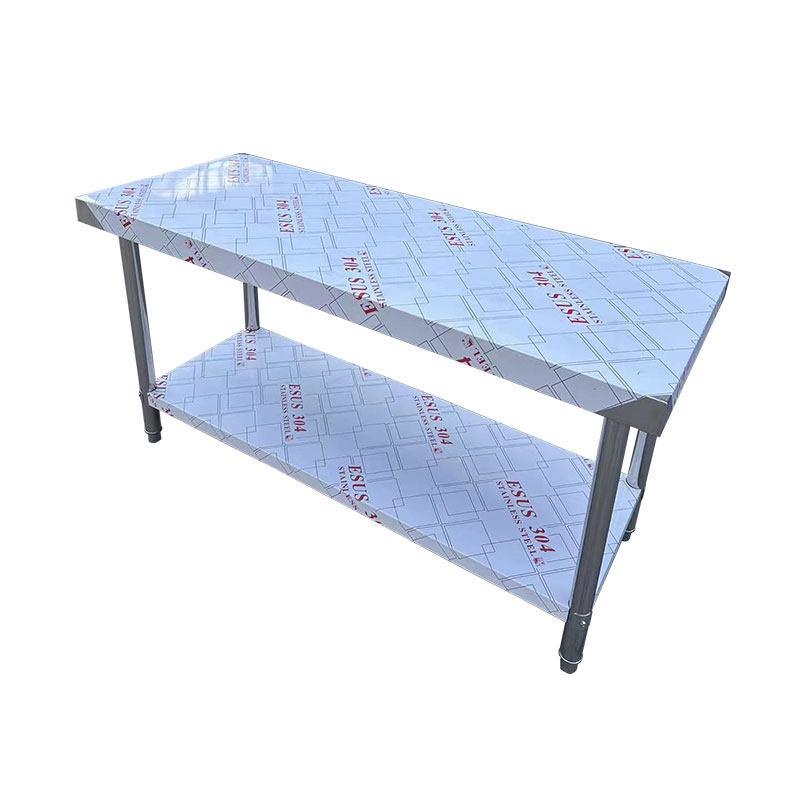 스텐 작업대 보조선반 스테인리스 선반 업소용 수납선반 1.2mm 단층 작업대 100x60x80cm - 상세 이미지 5
