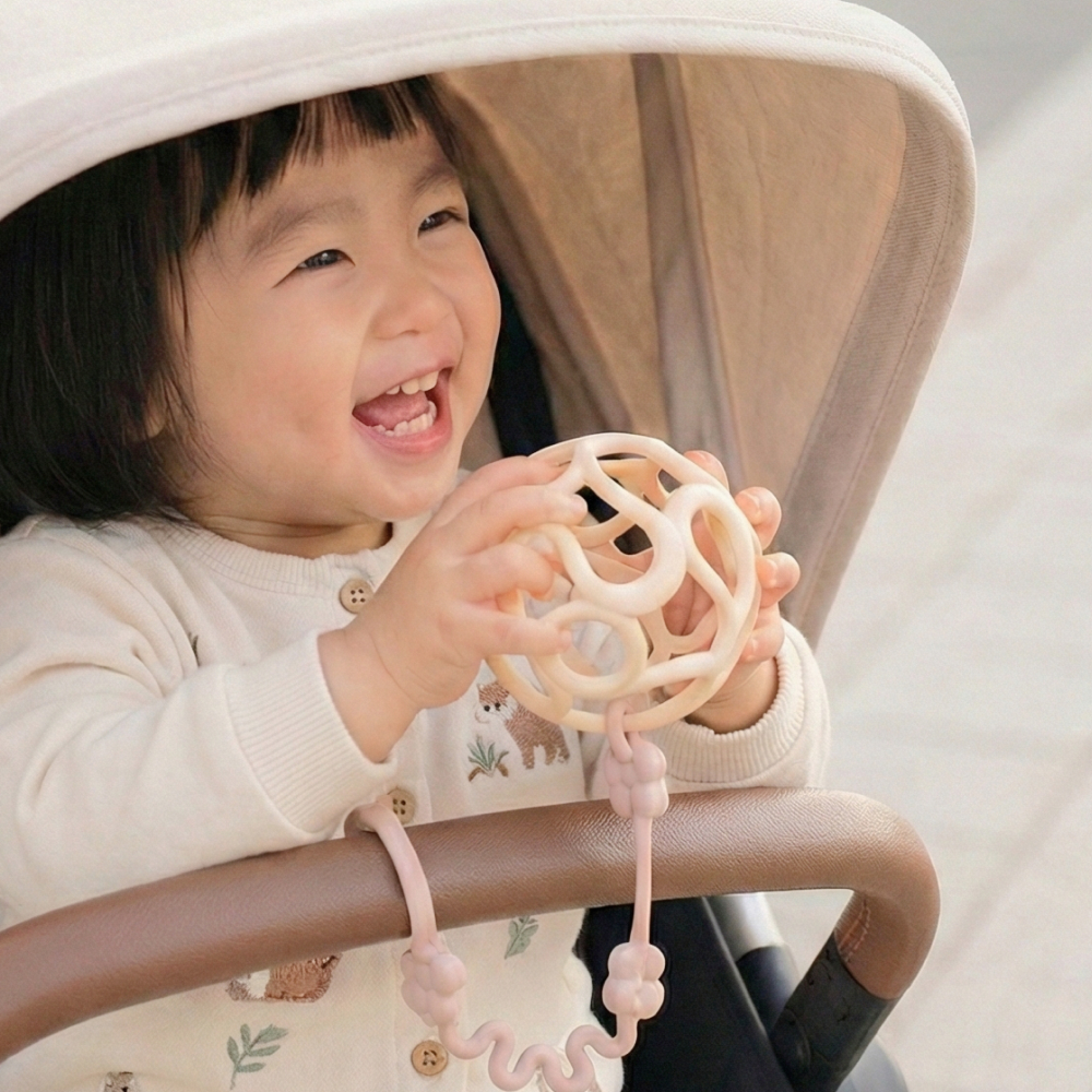 빌랑 실리콘 아기 공 치발기 소근육 감각 발달 촉감 볼