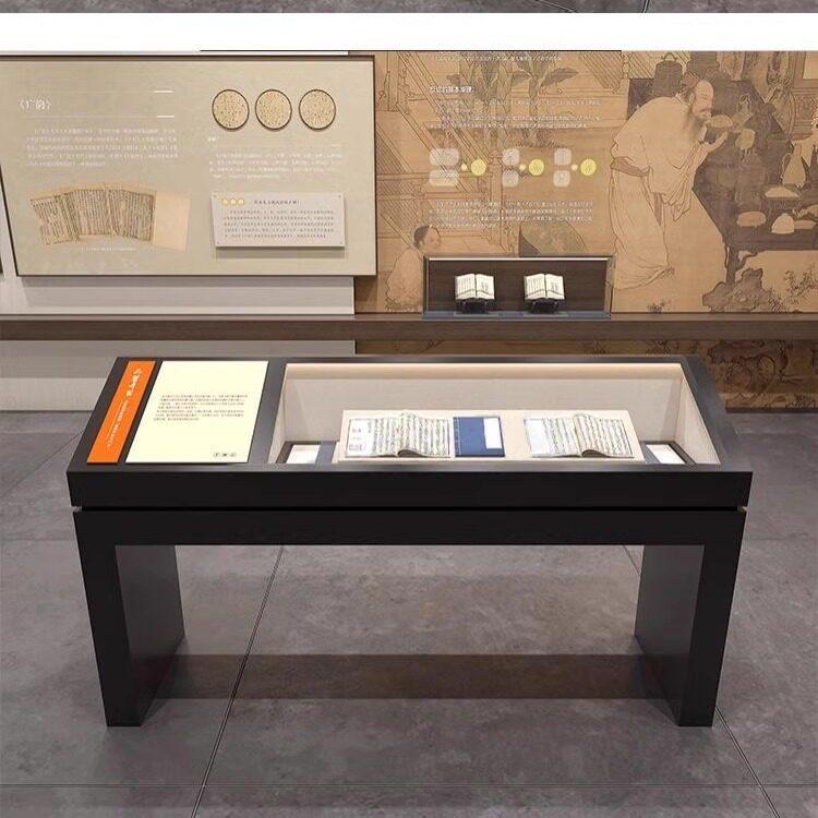 전시 진열장 디스플레이 캐비닛 박물관 피규어 전시장 스타일 A 120 x 50x90 조명 포함 - 상품 이미지