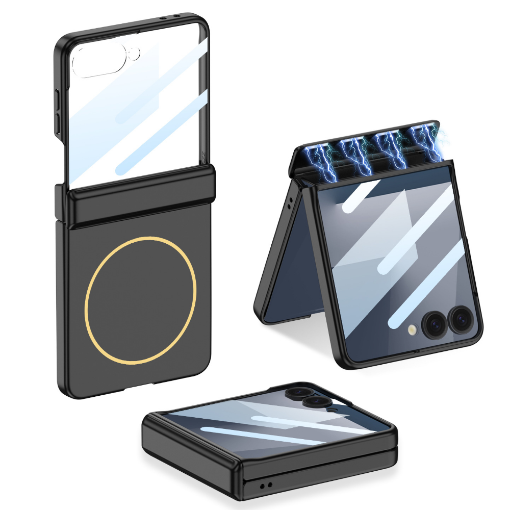 갤럭시 Z플립7 케이스 맥세이프 Z7플립 마그네틱 힌지보호 강화유리 제품 이미지