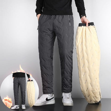 디에이치트레이딩 우모복 남자 기모 팬츠 일자핏 양털 후리스 겨울 작업복 바지