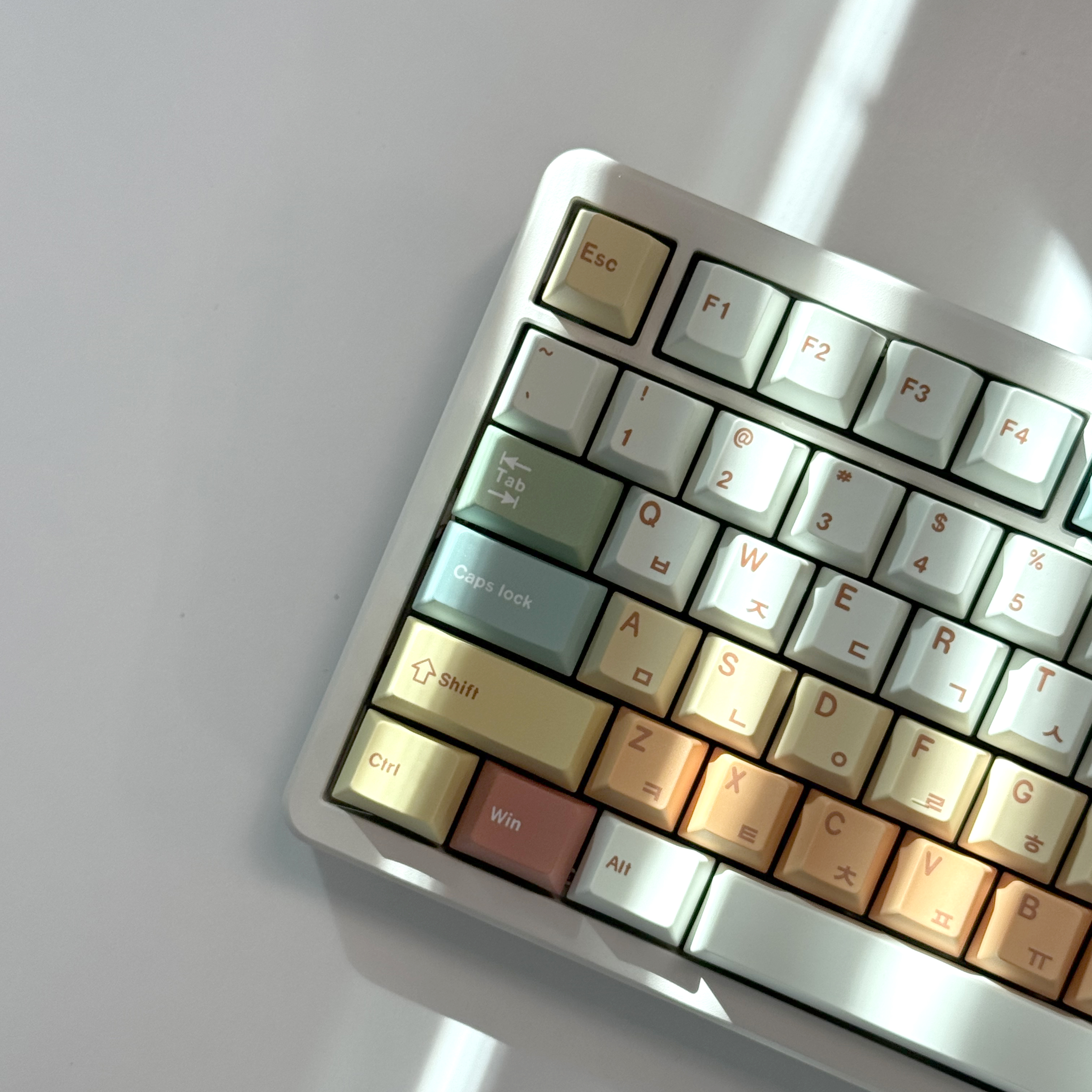늦봄 한글 키캡 PBT 1.7mm 염료승화 CHERRY 기계식키보드 호환 키캡 - 상세 이미지 2
