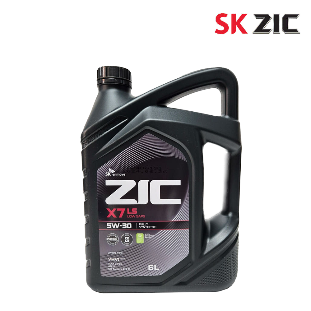 지크 엔진오일 ZIC X7 LS 5W30 6L 가솔린 디젤