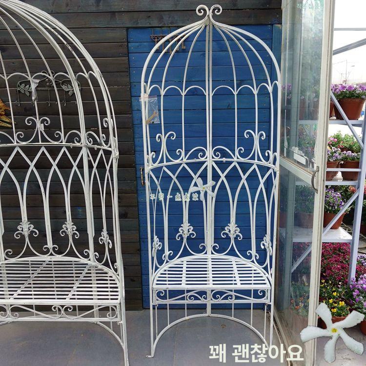 야외용 철제 벤치 체어 옥외용 공원 포토존 철재 의자 테라스 철제벤치 인테리어 대기의자 - 상세 이미지 5